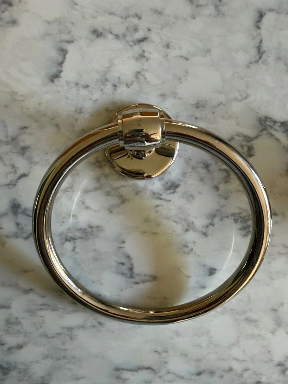 Polished Metal Towel Ring in Silver  Sansome Pottery Barn